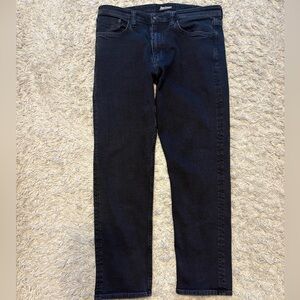 Slim Straight Black Men's Jeans - Dark Wash